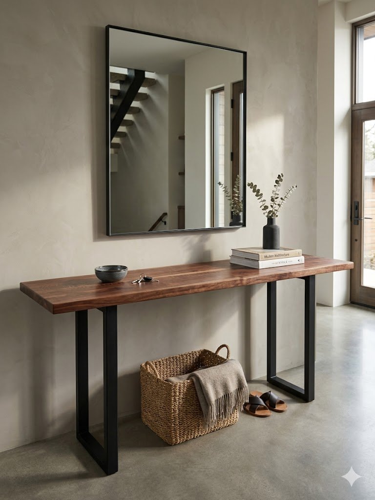 Custom Walnut Console Table