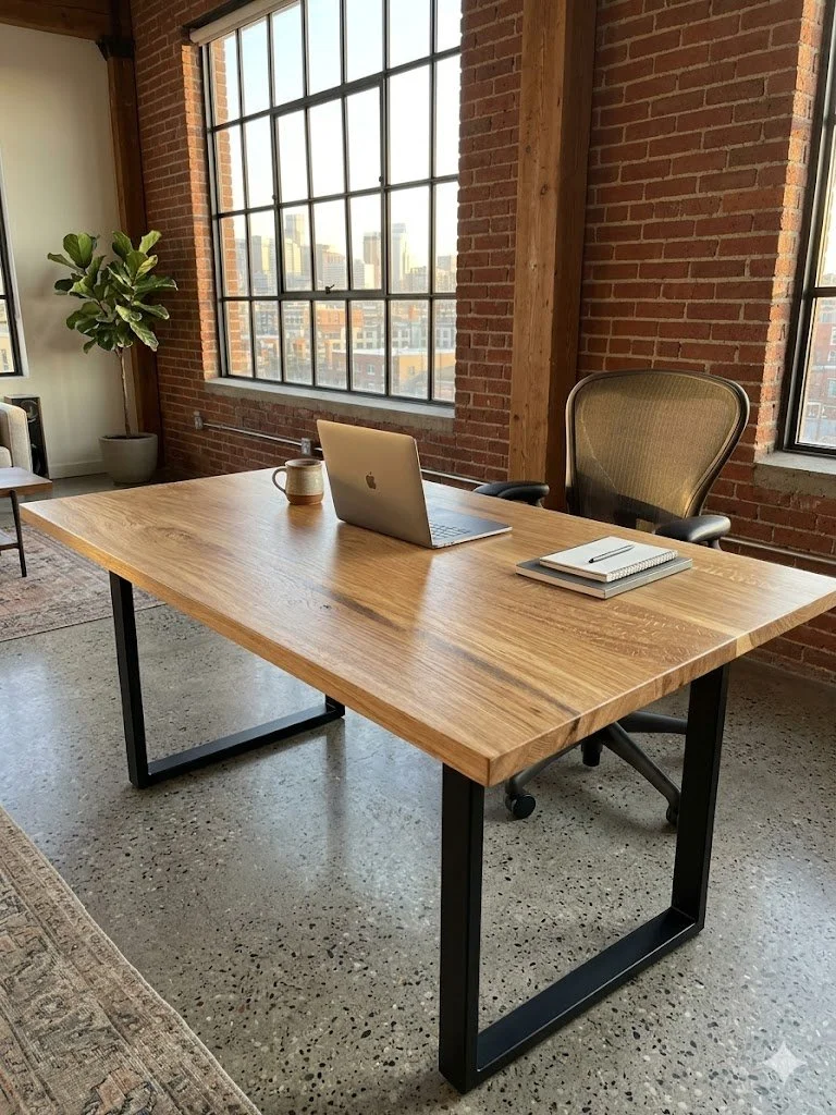 Custom White Oak Desks