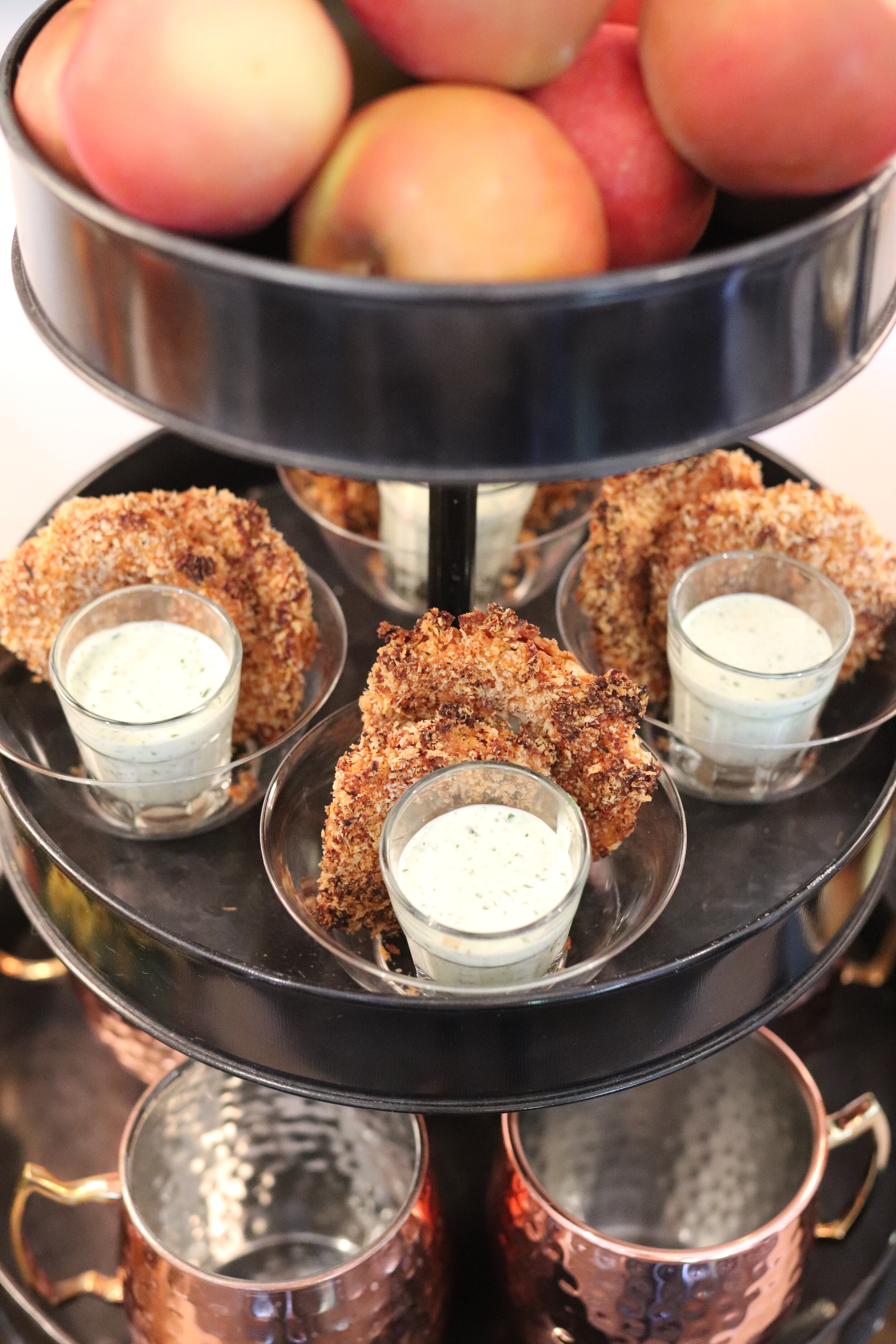 Crispy Delicata Rings + Buttermilk Ranch!