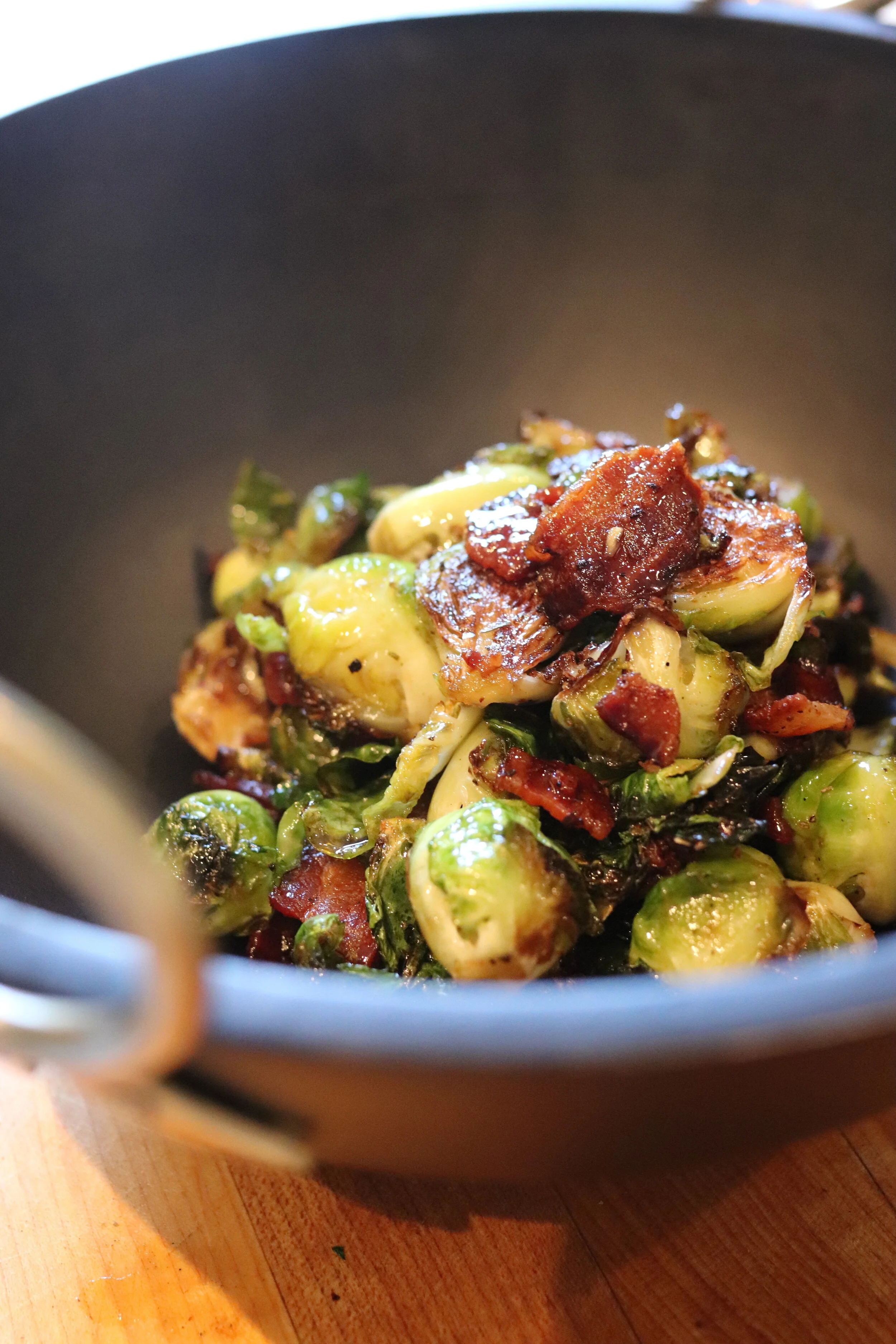 Maple Bacon Brussels Sprouts