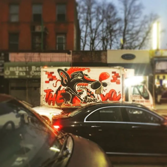 Redheaded Rat Ralph. #artiseverywhere #bedstuy #brooklyn #graffiti #🐀