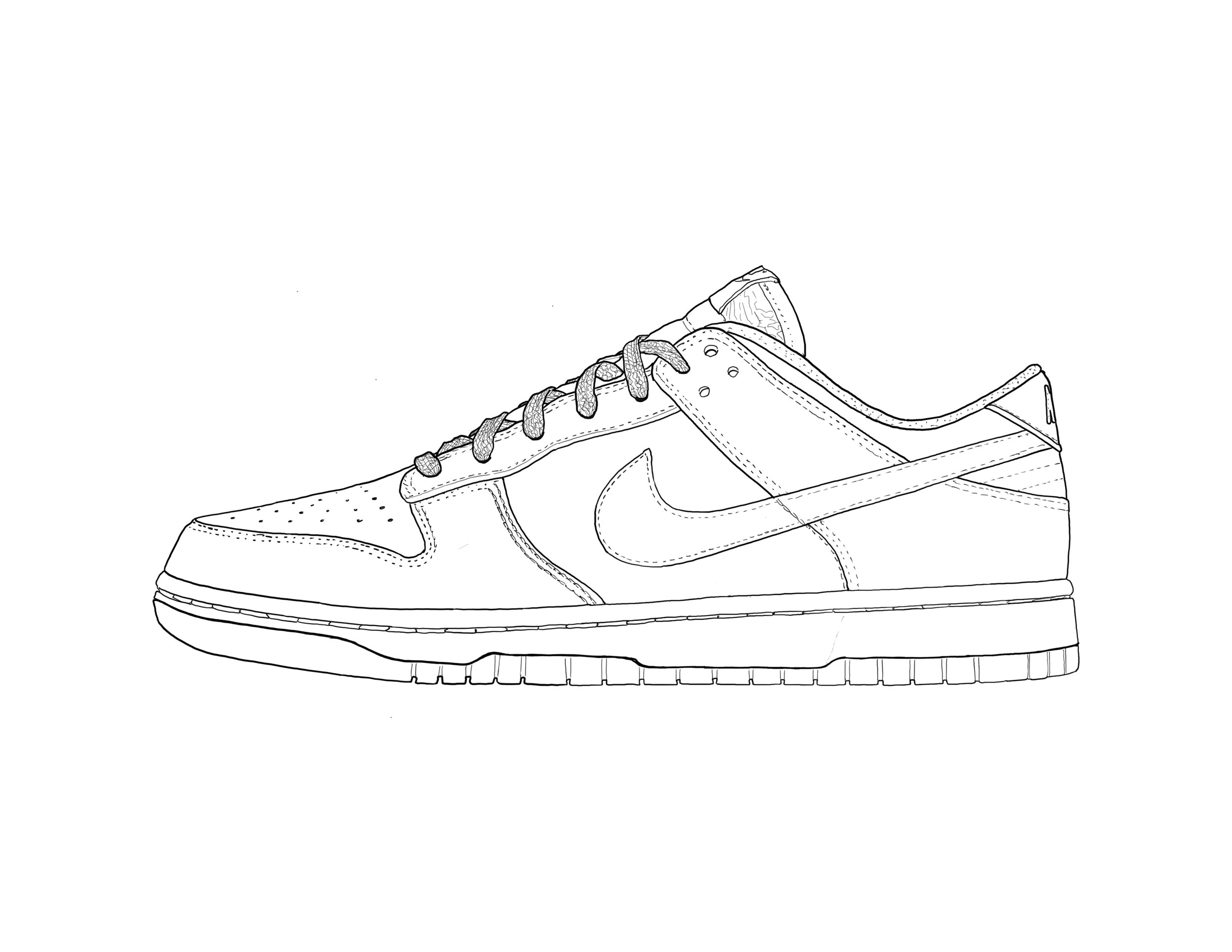 Dunk Low Coloring Page — MARK LIAM SMITH