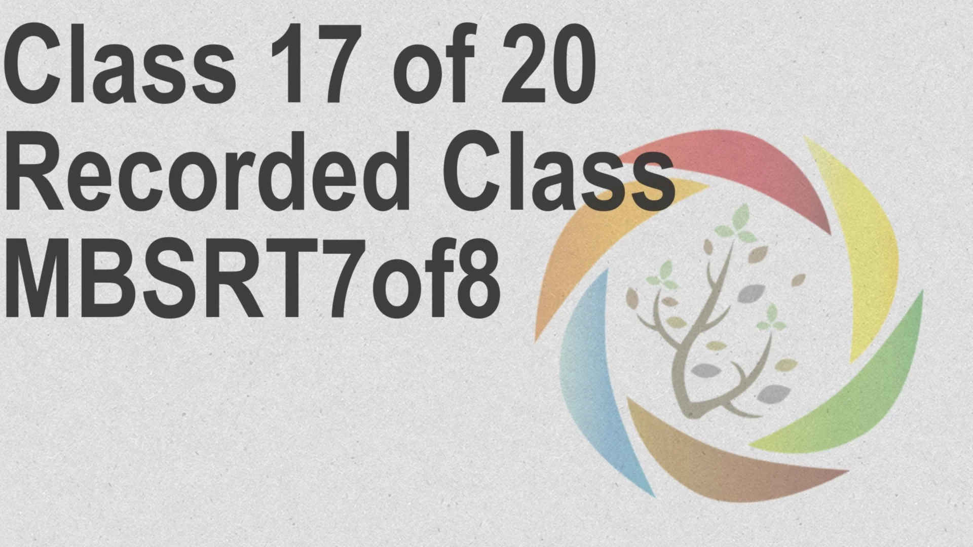 Week 8 Pre-recorded Class