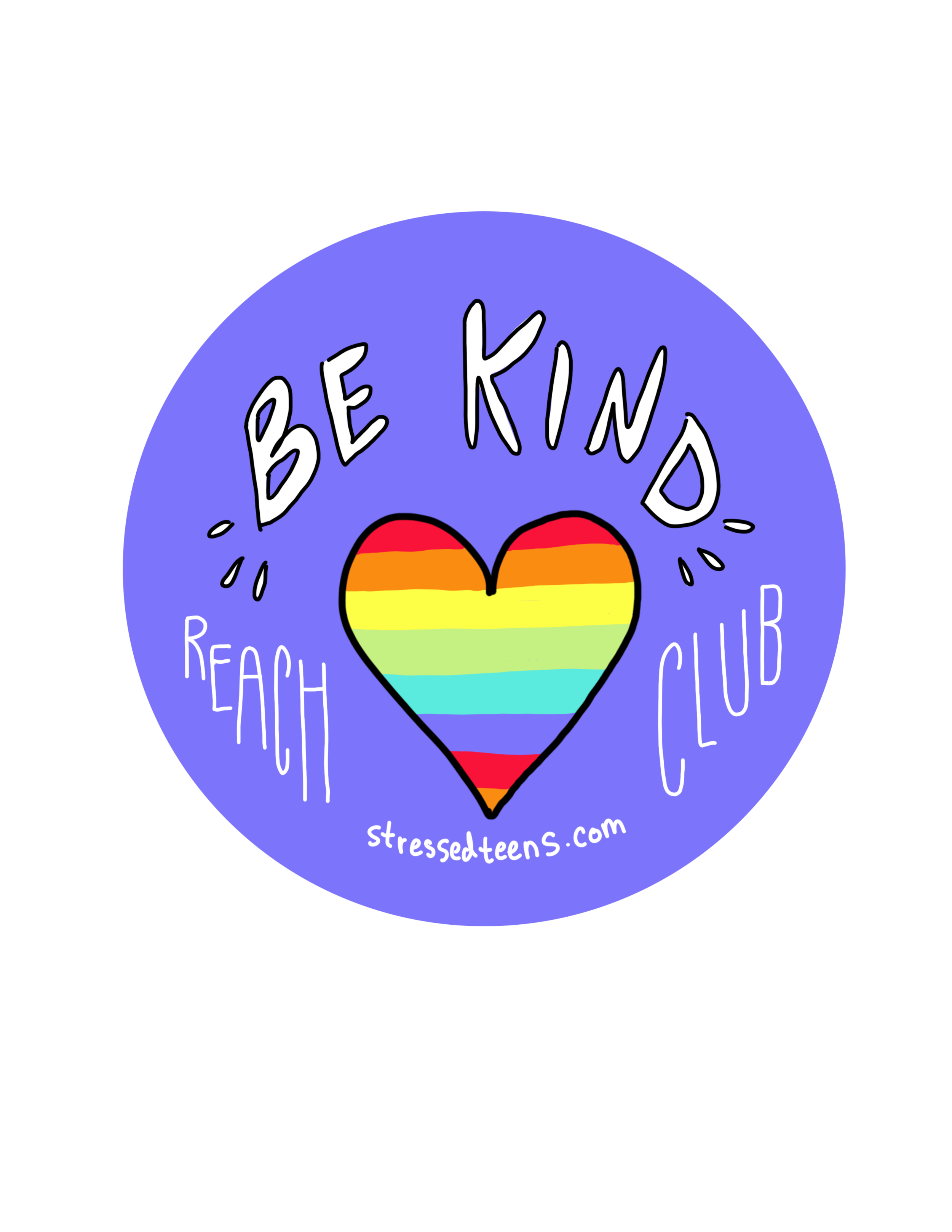 be kind for sticker with text for reach club.png