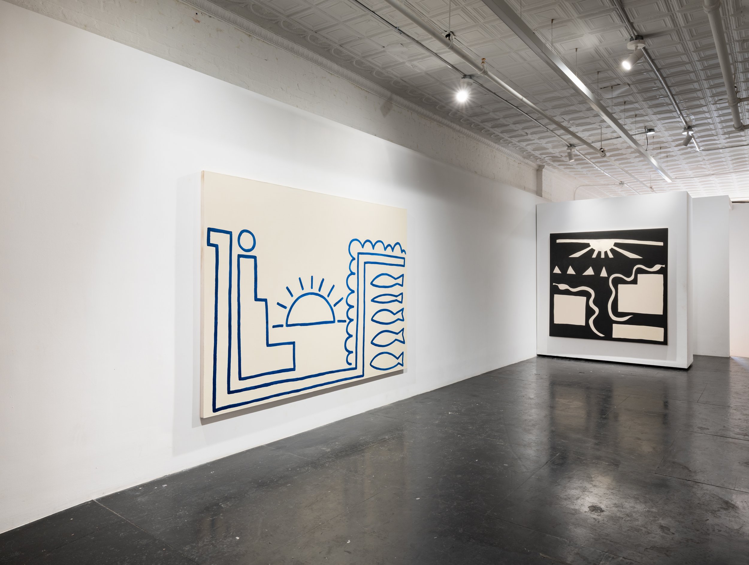 Stephen Felton, Midnight Sun | Sun Worshipper, installation view at Kai Matsumiya, New York