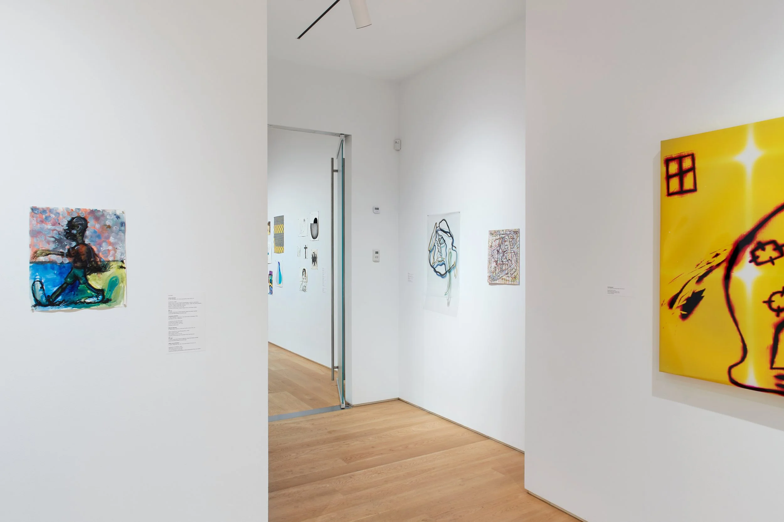 100 Drawings from Now — installation view, The Drawing Center, New York