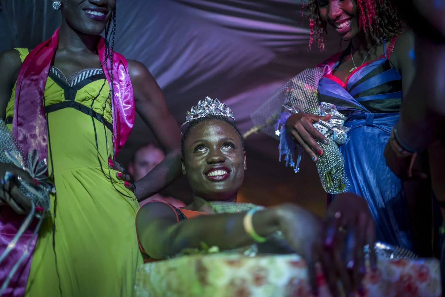 Miss Pride Uganda is announced and crowned. Kampala, Uganda. August 7, 2015. 