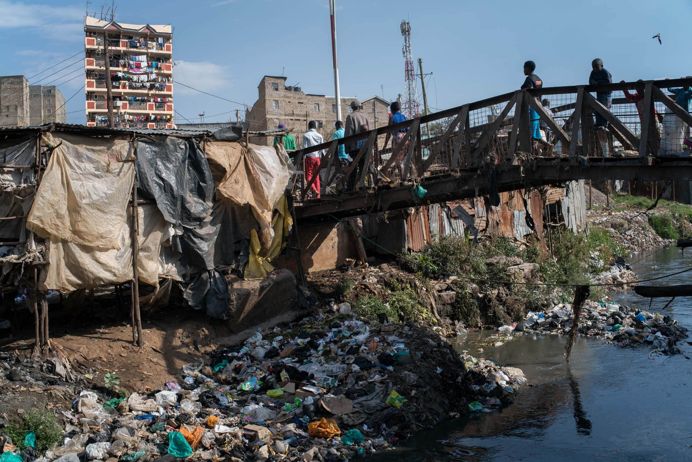  Mathare slum in Nairobi, Kenya. September 19, 2016. 
