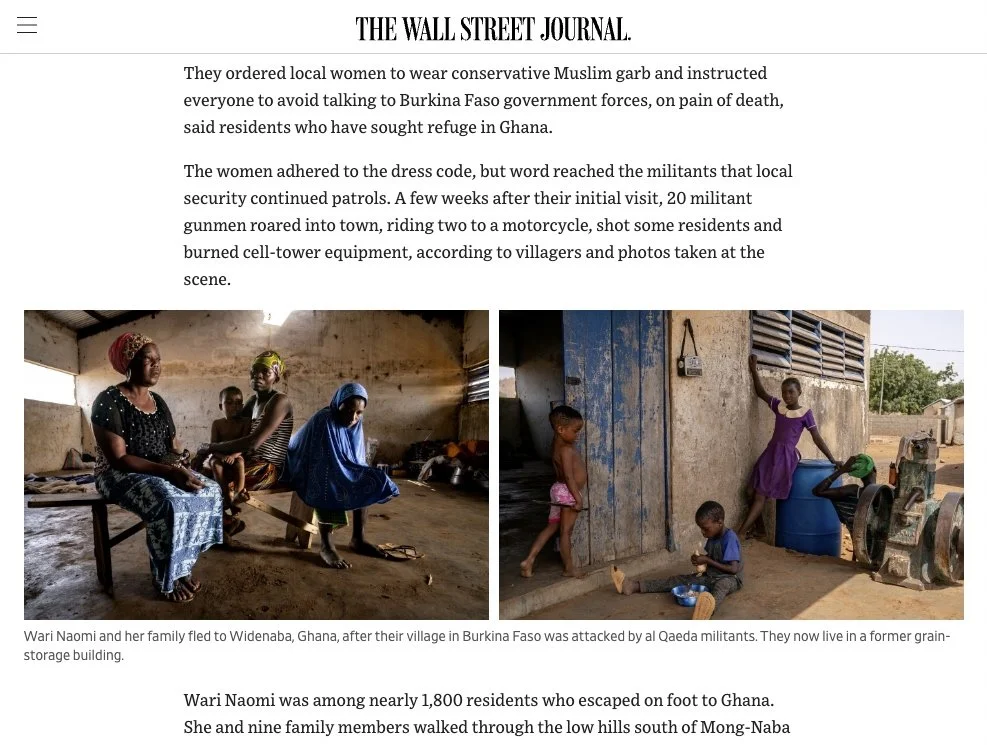   CLICK on title for full article      Al Qaeda closes in on a stalwart U.S. ally in Africa  | The Wall Street Journal, March 26, 2023 