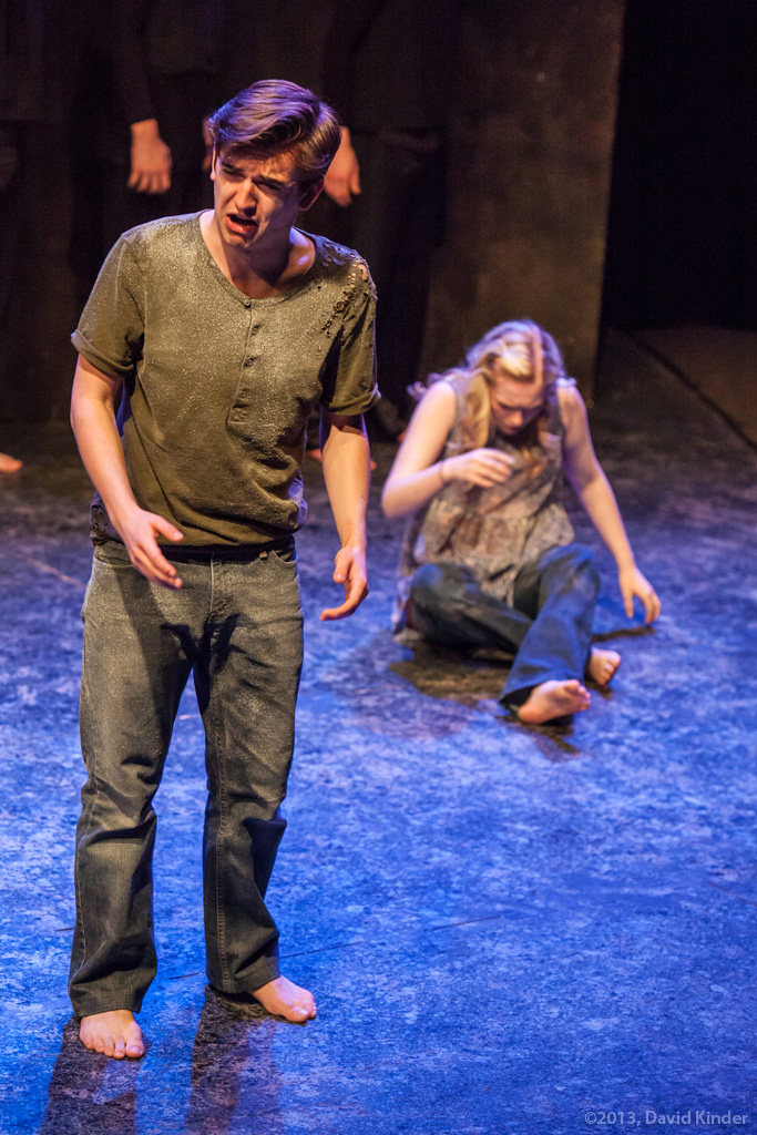 Tristan Comella as Manny and Ashlee Waldbauer as Riley in Cough