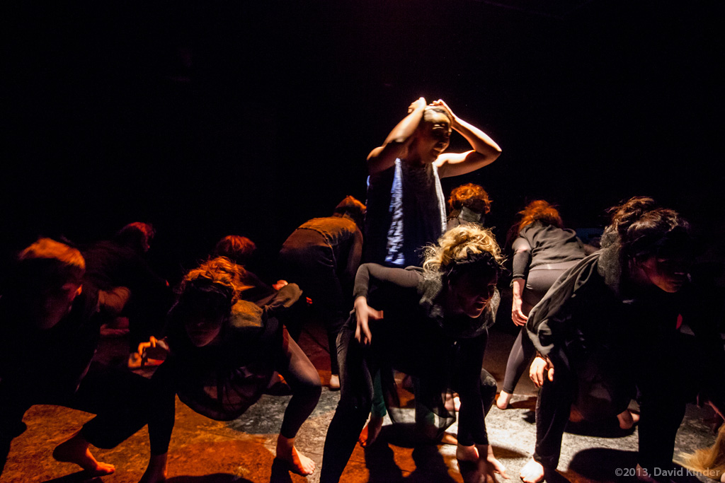 Tayler Harris as Lissa with members of The Fire in Orange