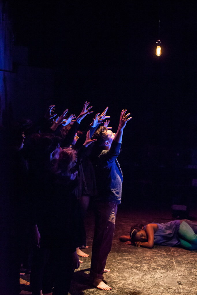 Christopher James as Saul with The Fire and members of The Trapped in No One Knows Me