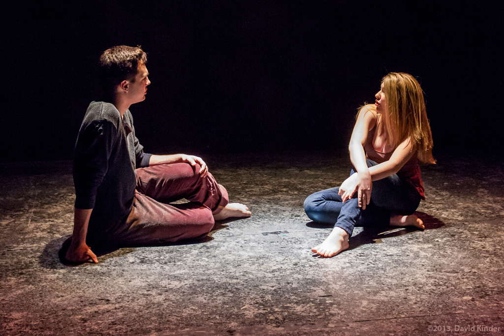 Christopher James as Saul and Amber Kiara Mitchell as Vea in Object