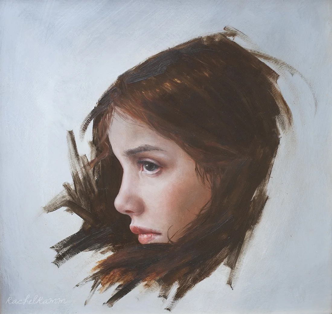 Sketch of a Girl in Profile: Age 10