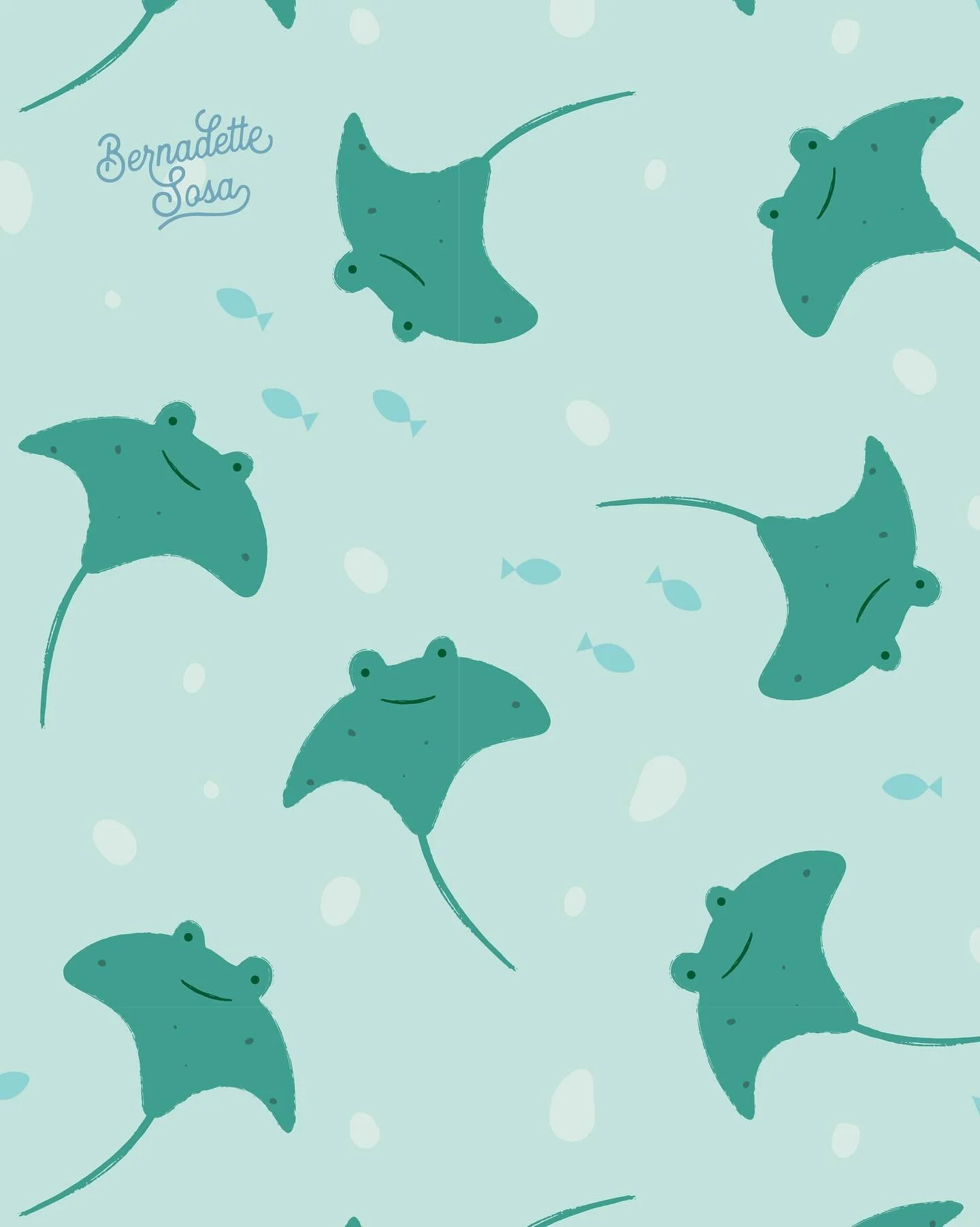 Some string ray pattern for your Friday!

#kidsprint #printandpattern #pattern #surfacepatterndesign #illustration #surfacedesign #artlicensing #newcollection #portfolio #kidsdesign #lizkohlerbrown #artforlicensing