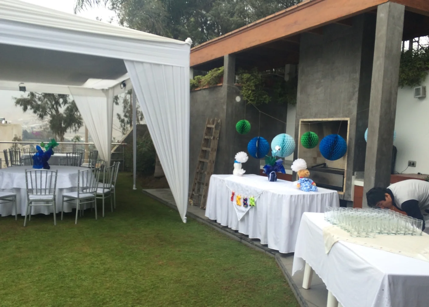 Acomodando todo para el baby shower! 
