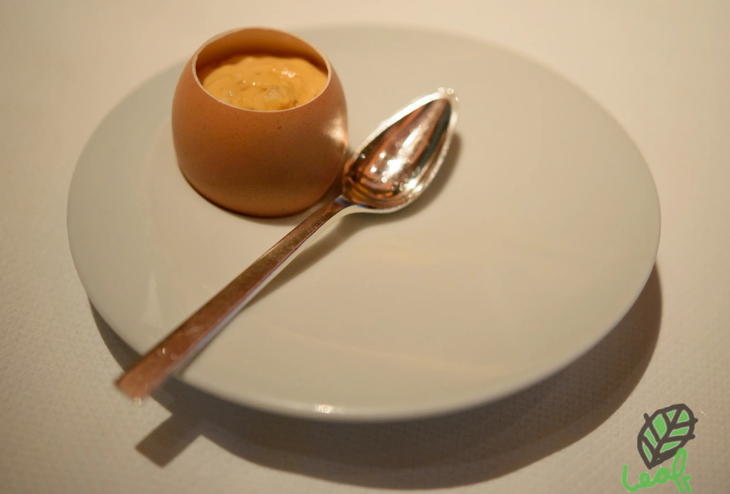 Dulche de Leche Dessert in Eggshell