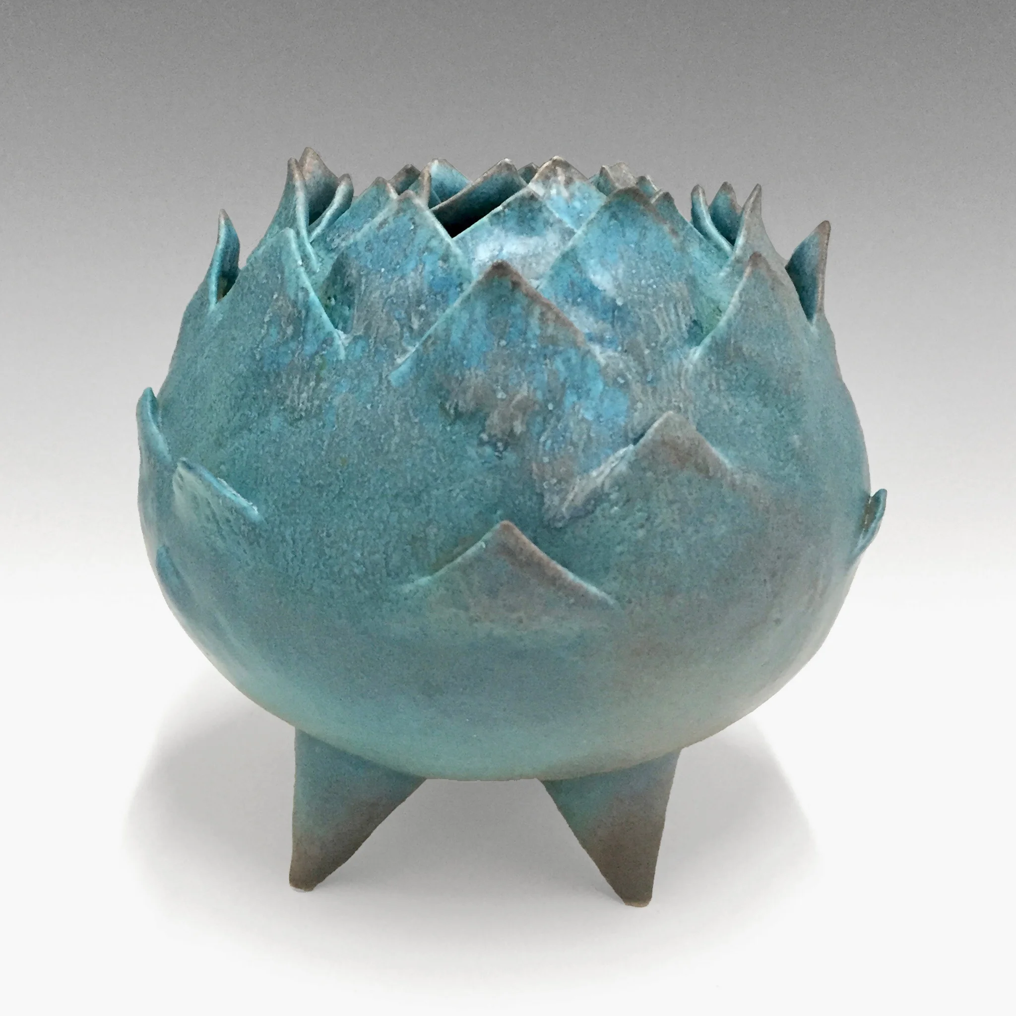 Sold-Turquoise Artichoke -Metamorphosis Series