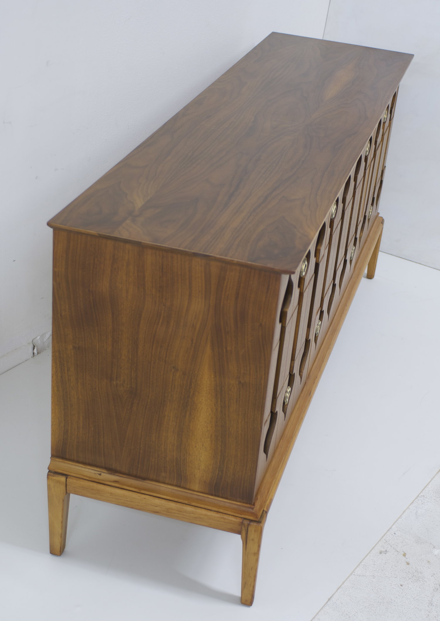 Sold Mid Century Modern Moroccan Style Walnut Dresser Flow Modern