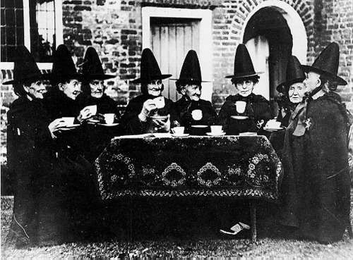 That's not tea they are drinking.