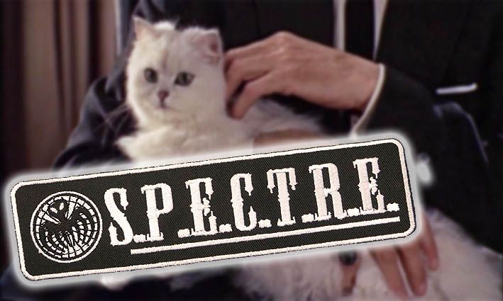 Even the Fluffy White Evil Kitty is part of Blofeld's brand.