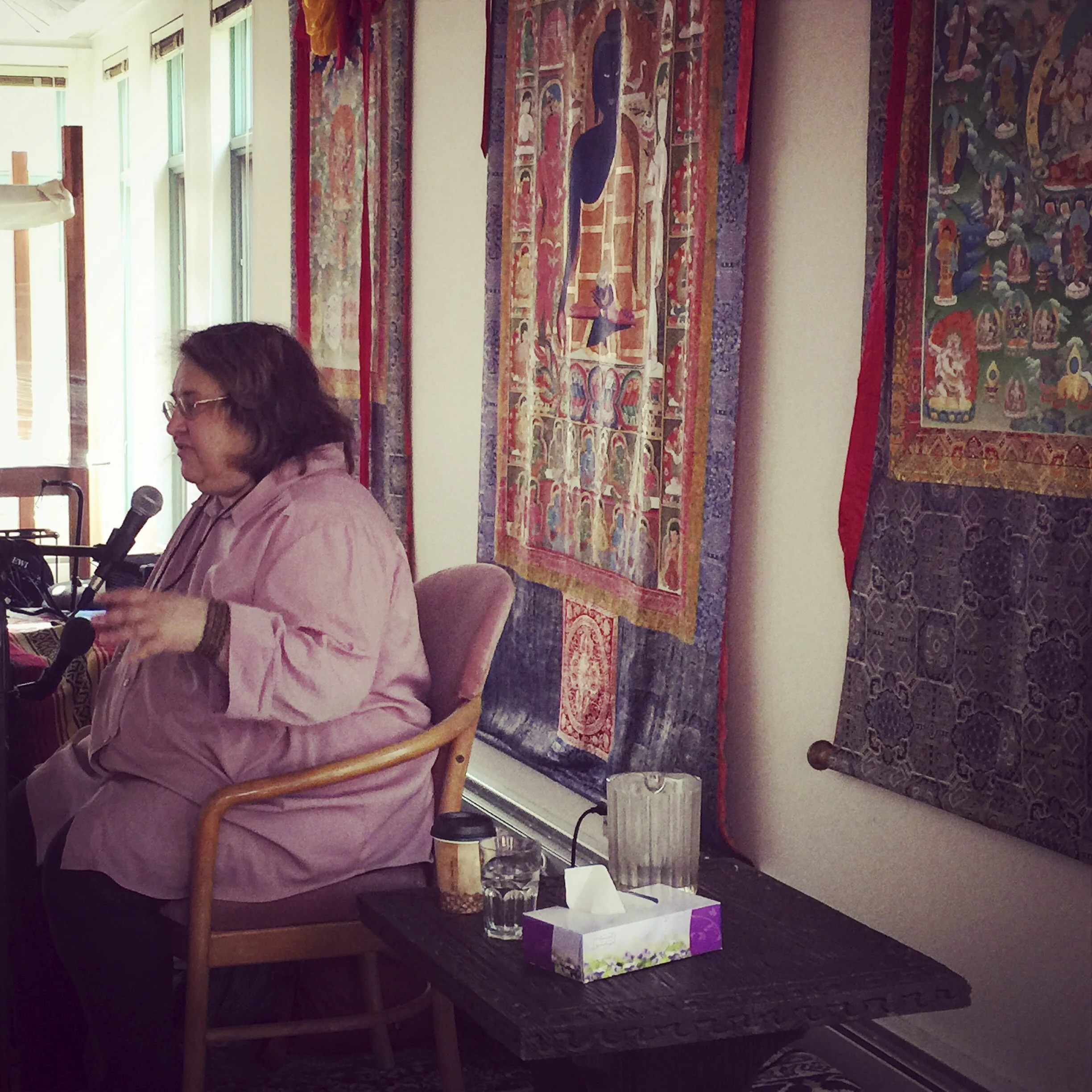 Sharon Salzberg leading meditation