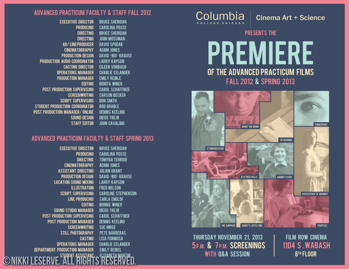 Columbia College Practicum Brochure (Outside)