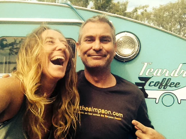 With Imogen Gough, Beautiful friend and my first sponsor.