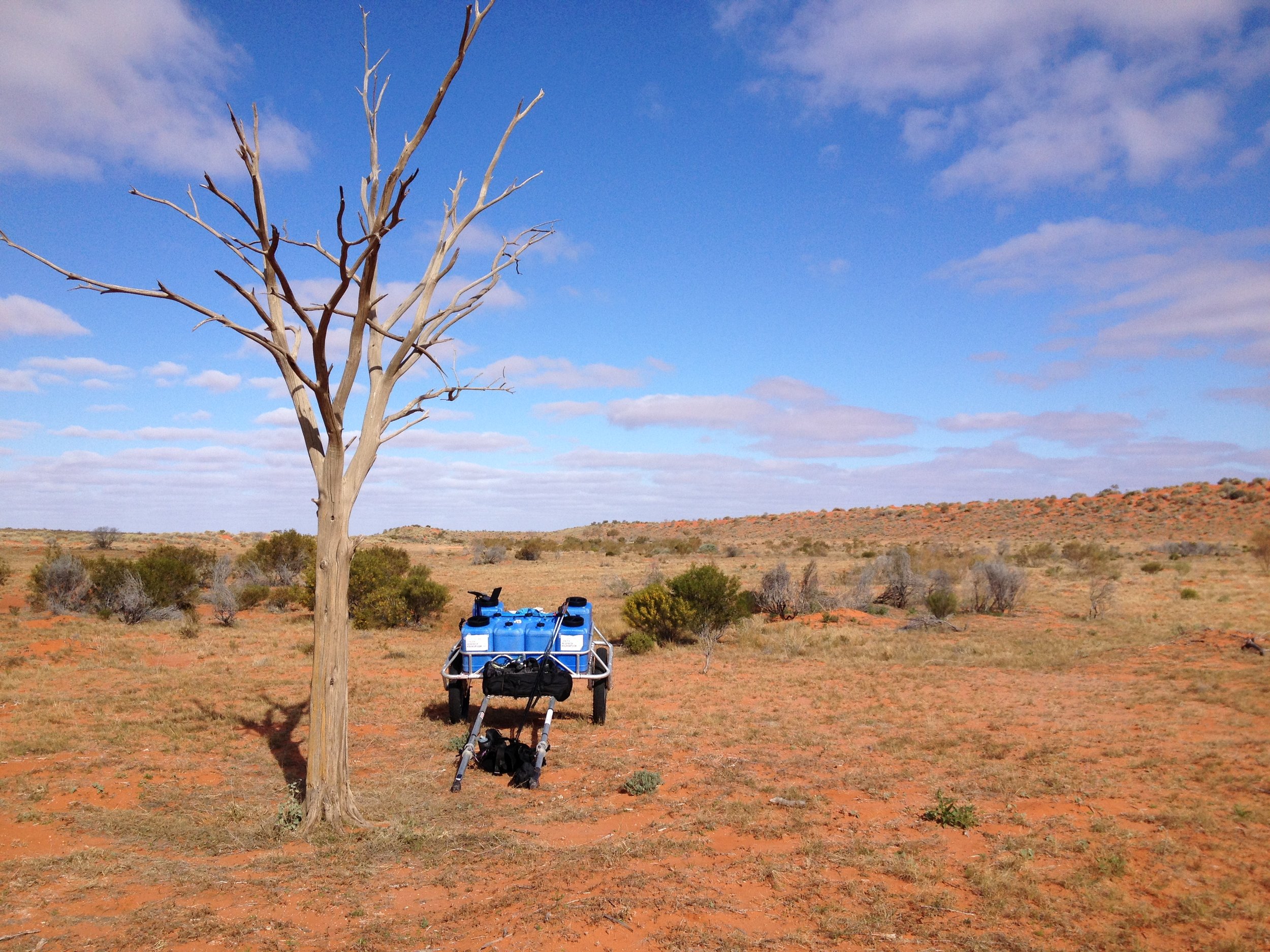 Lunch stop, Colson track.JPG