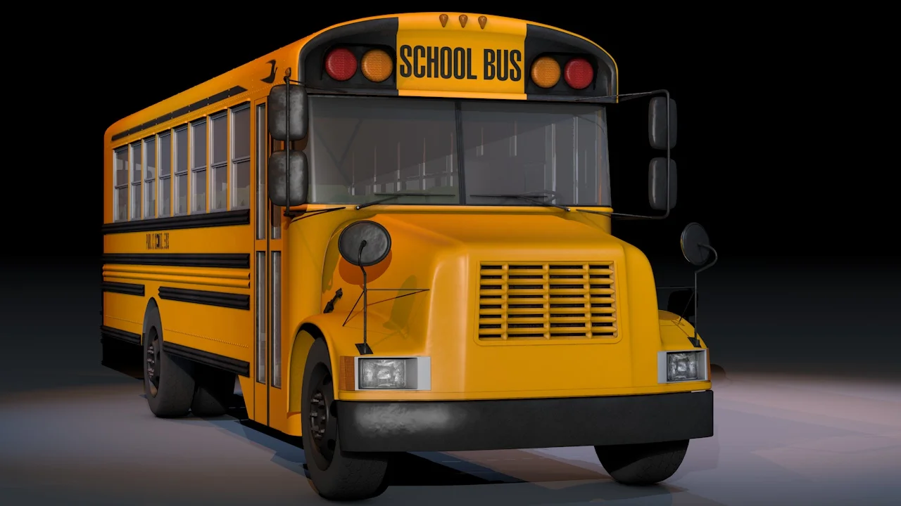 School Bus Cinema 4D model