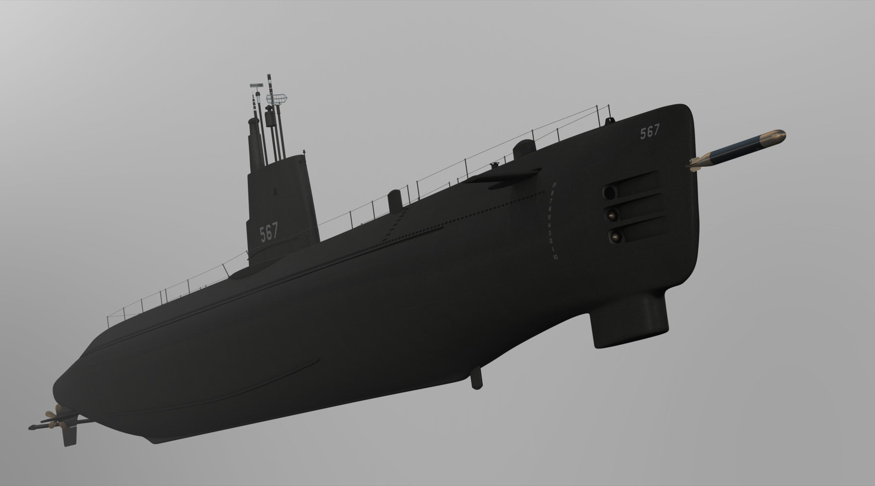 USS Tang Submarine model