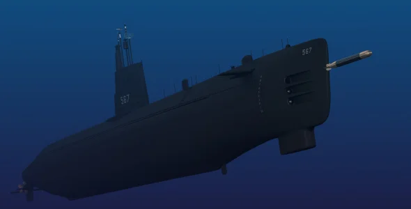 Submarine USS Gudgeon