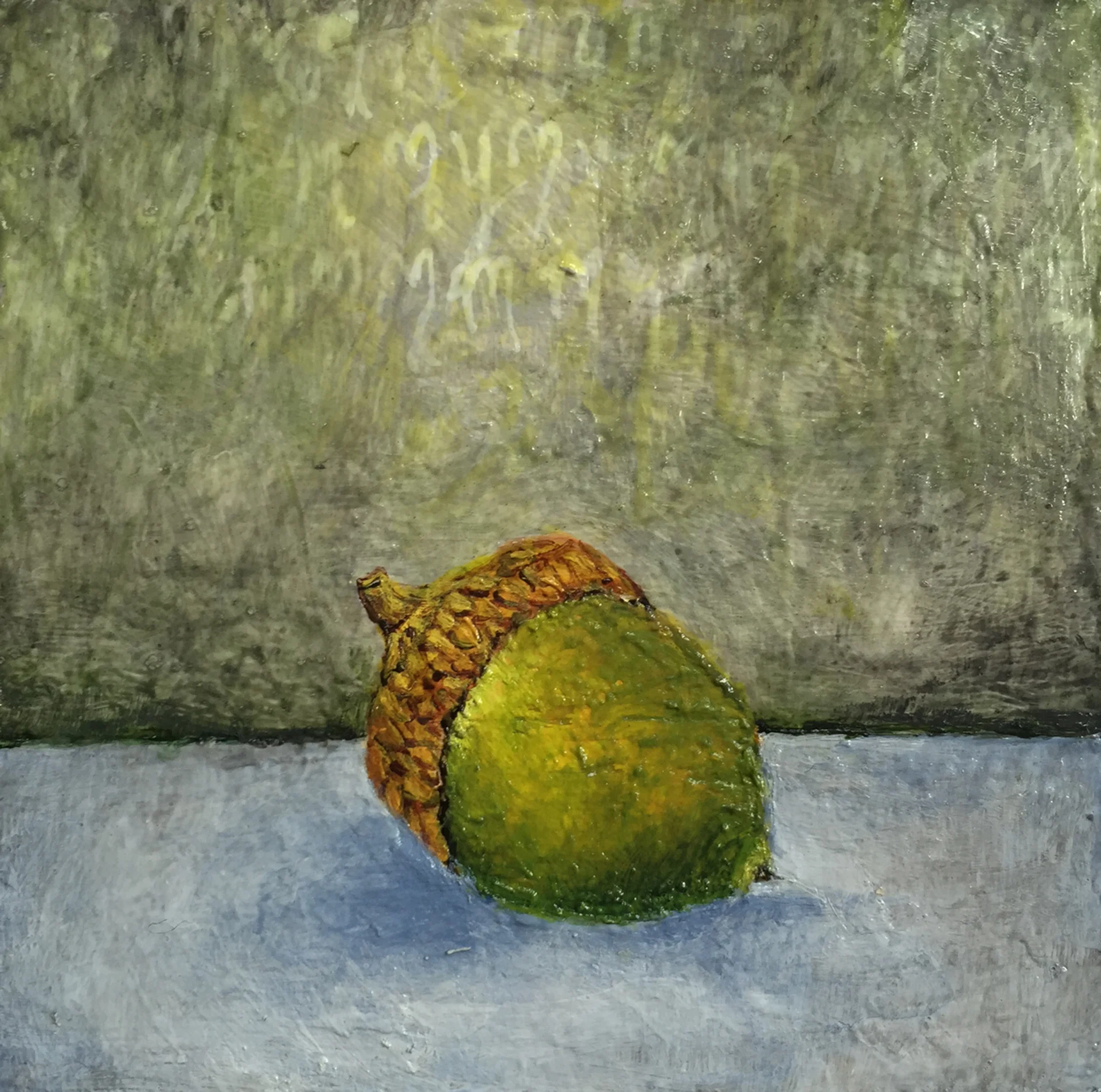Second Spell to the North , acrylic on panel, 2.5" x 2.5"