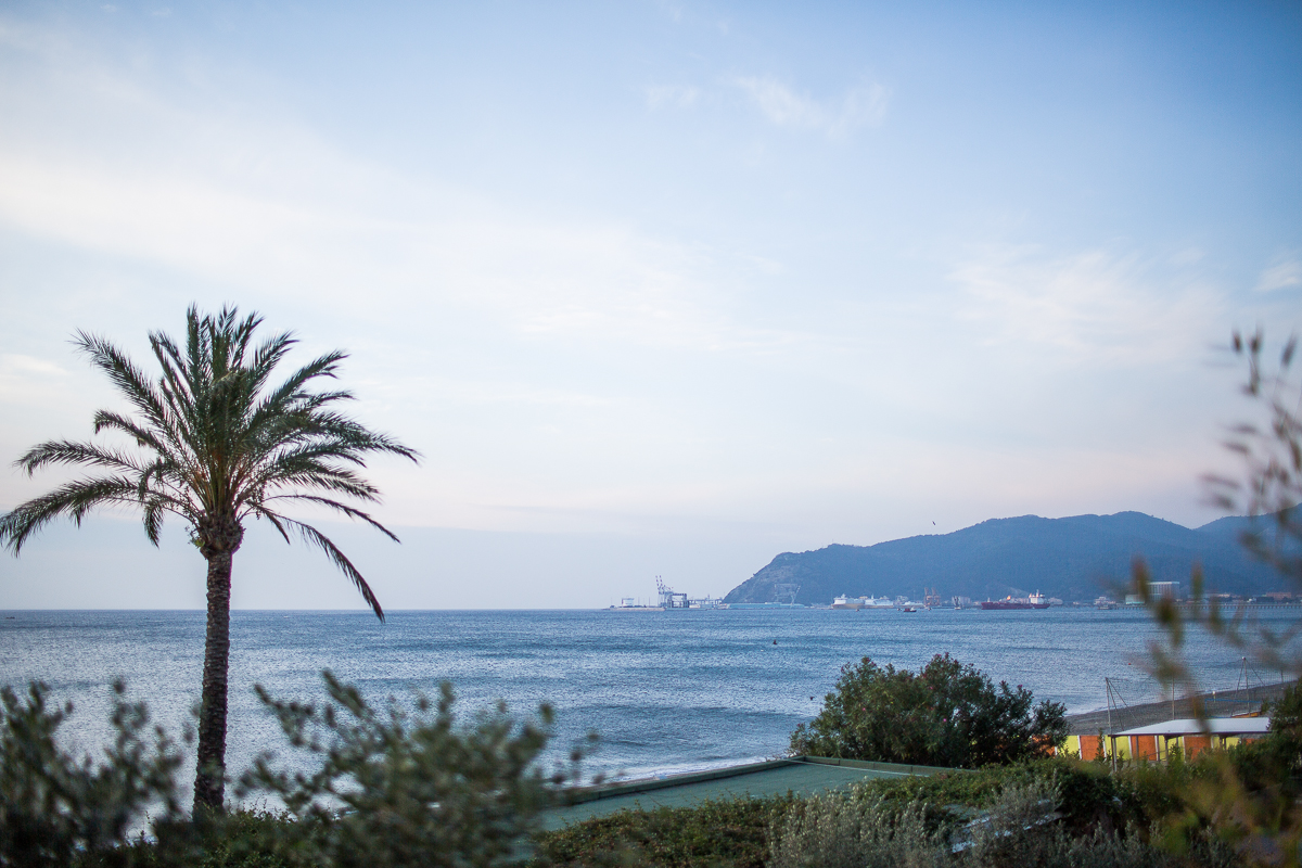 The view from our hotel in Italy.