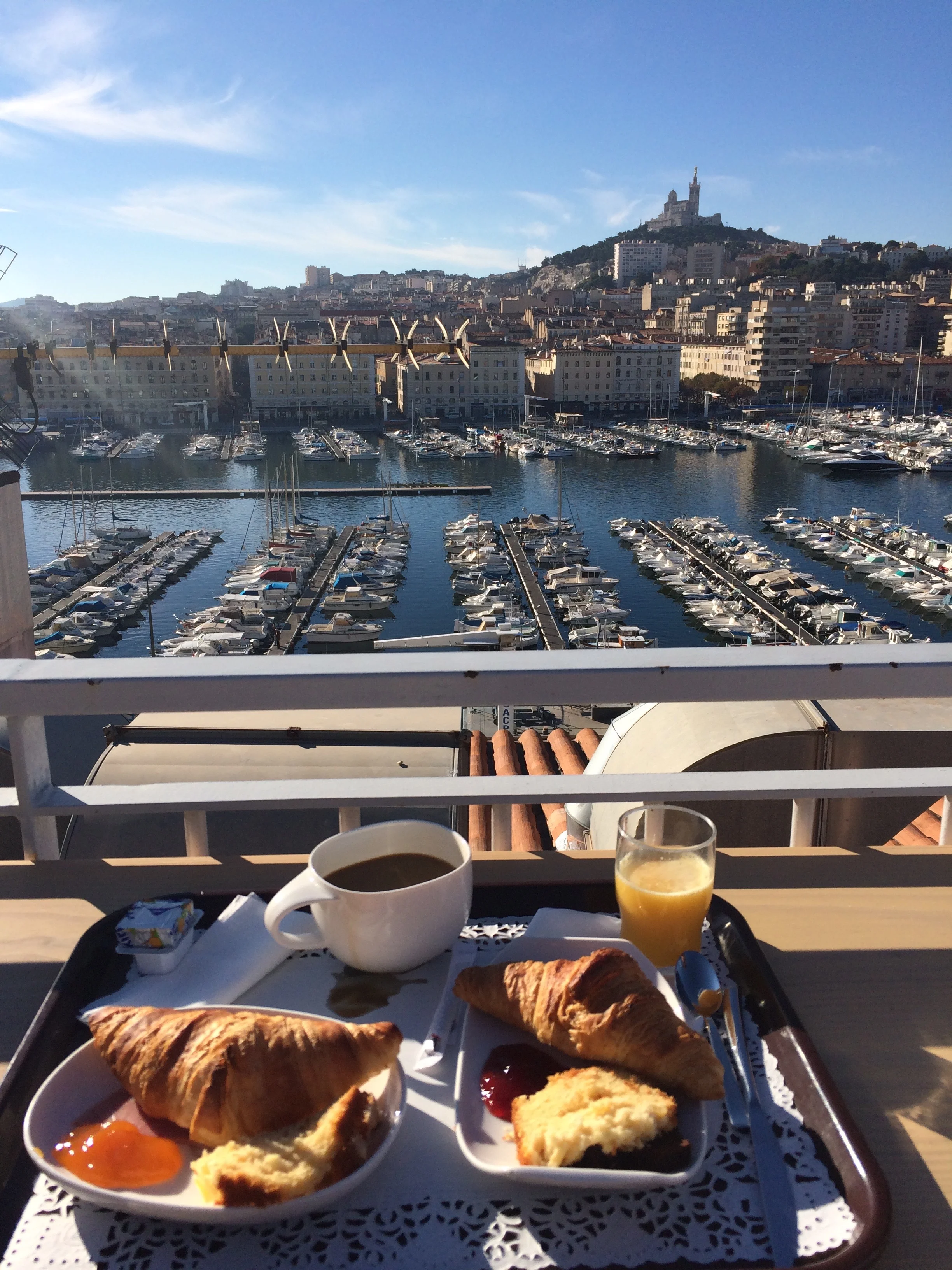 Marseille (view from our hotel during breakfast)