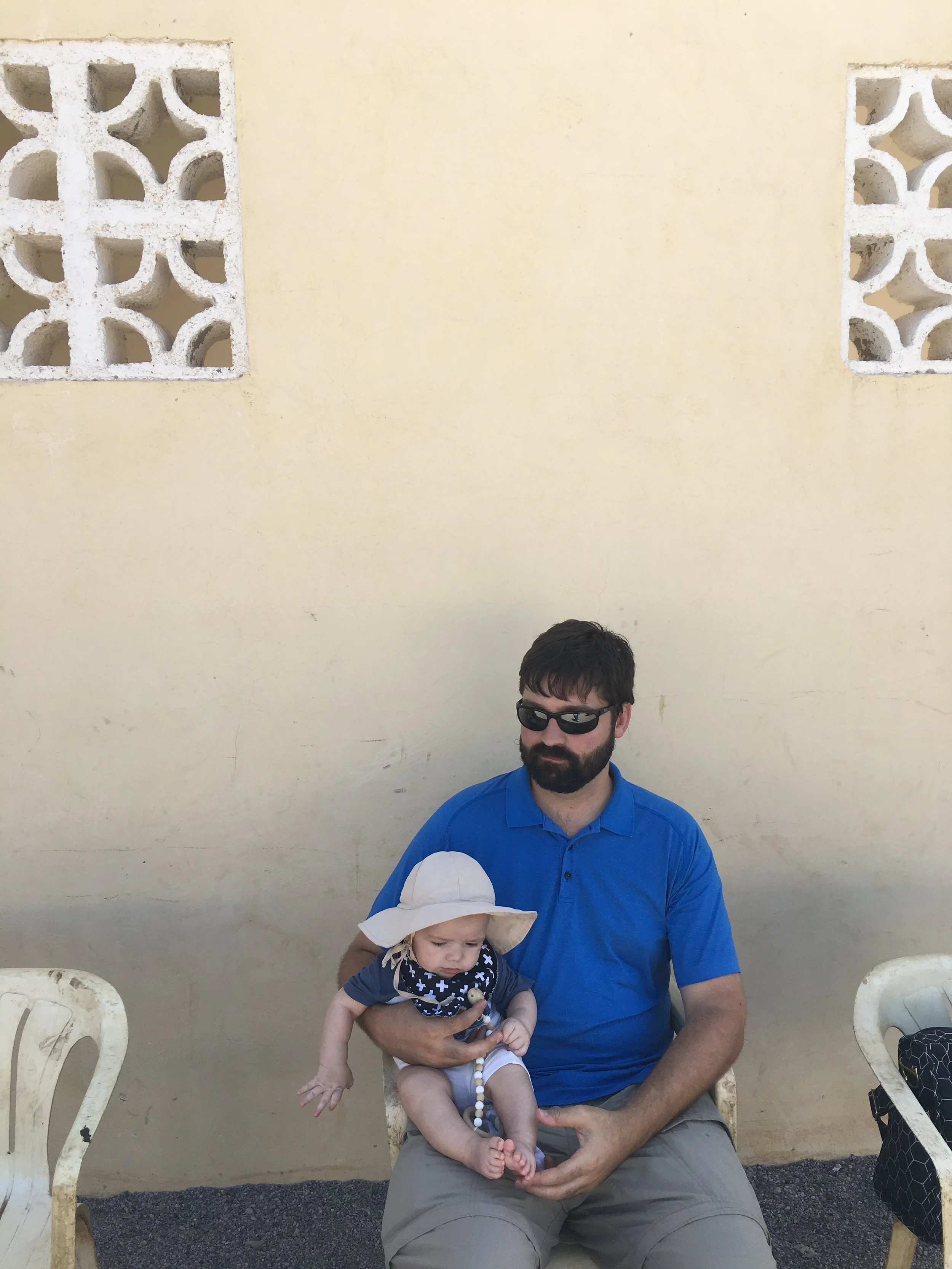 The boys hanging out.