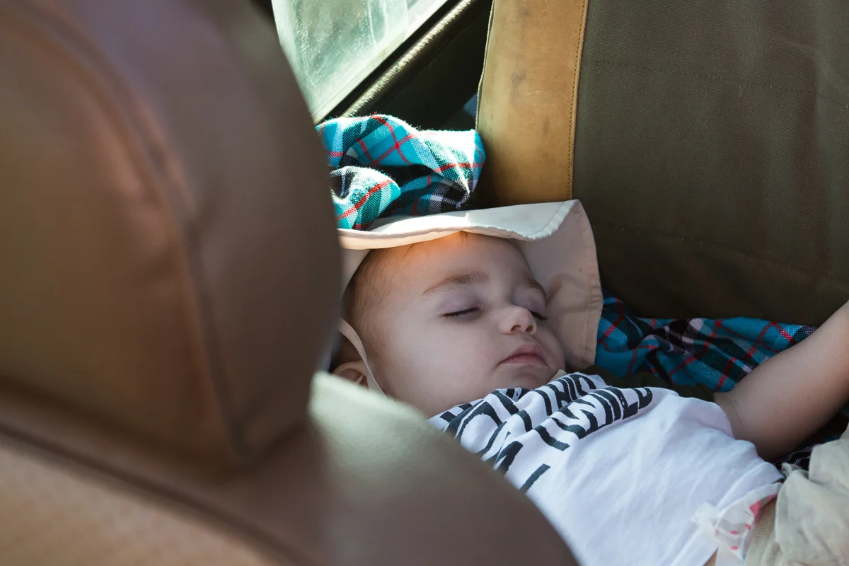 of course, he fell asleep through all the good parts!