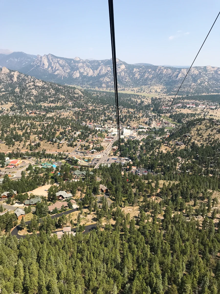 The view from the tram on the way down