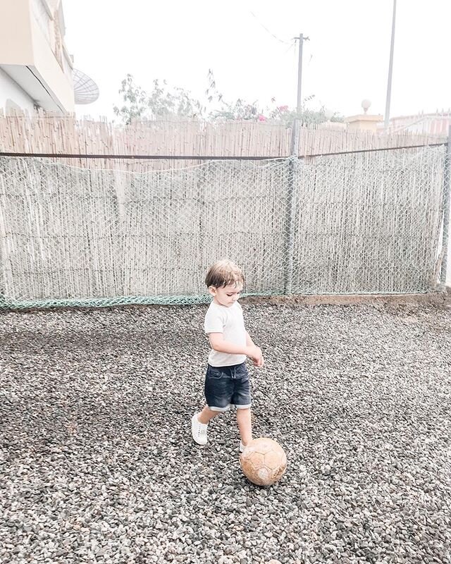 Sweat in the hair (and eyes, and back, and feet) playing with rocks and soccer balls, laughing until it turns to tears . . . These are the moments I want to remember. 😊
.
.
.
.
.
.
.
.
.
.
.
.
.
 #ezrajames #toddlerlife #toddlerboys #familyiseveryth
