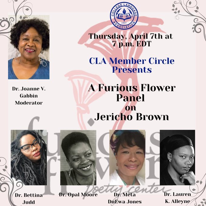 CLA Member Circle Presents: A Furious Flower Panel on Jericho Brown