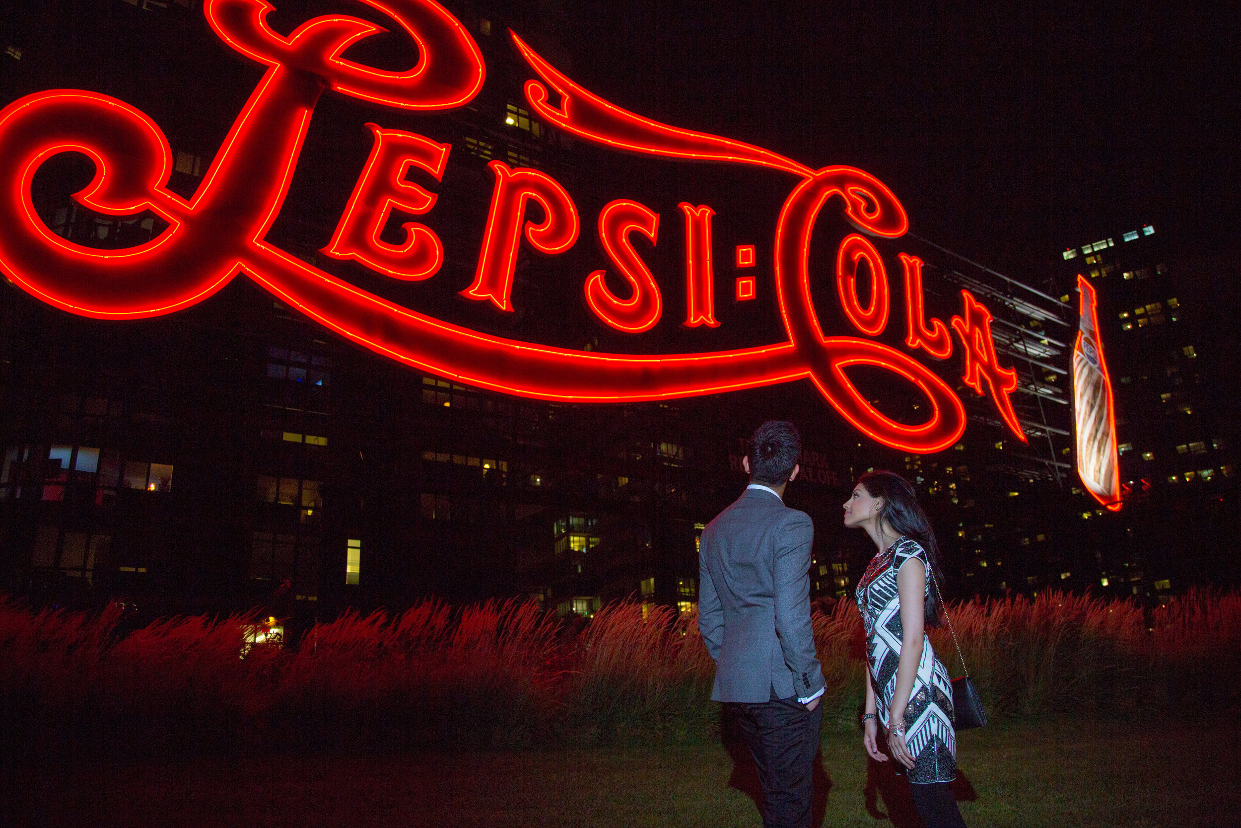 The iconic Pepsi Cola sign