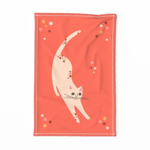 Stretch Kitty Tea Towel