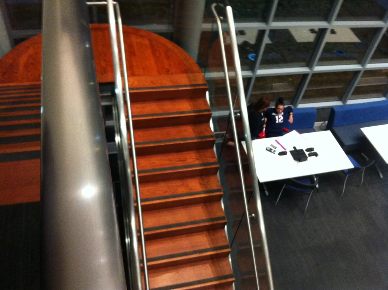 Looking forward to our scenes on this stairway where the confrontation will offer no escape.