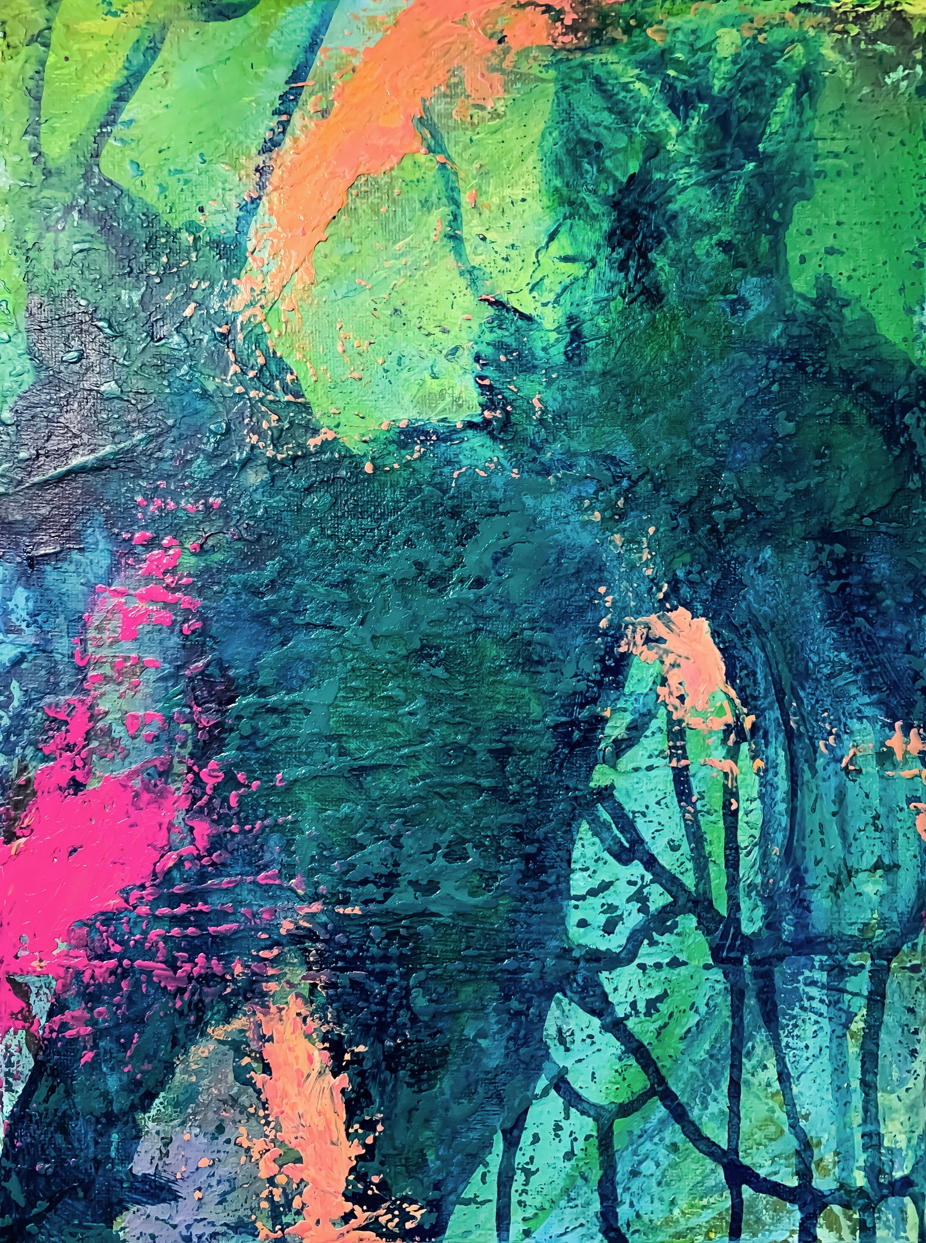 9”x12” acrylic on canvas 
