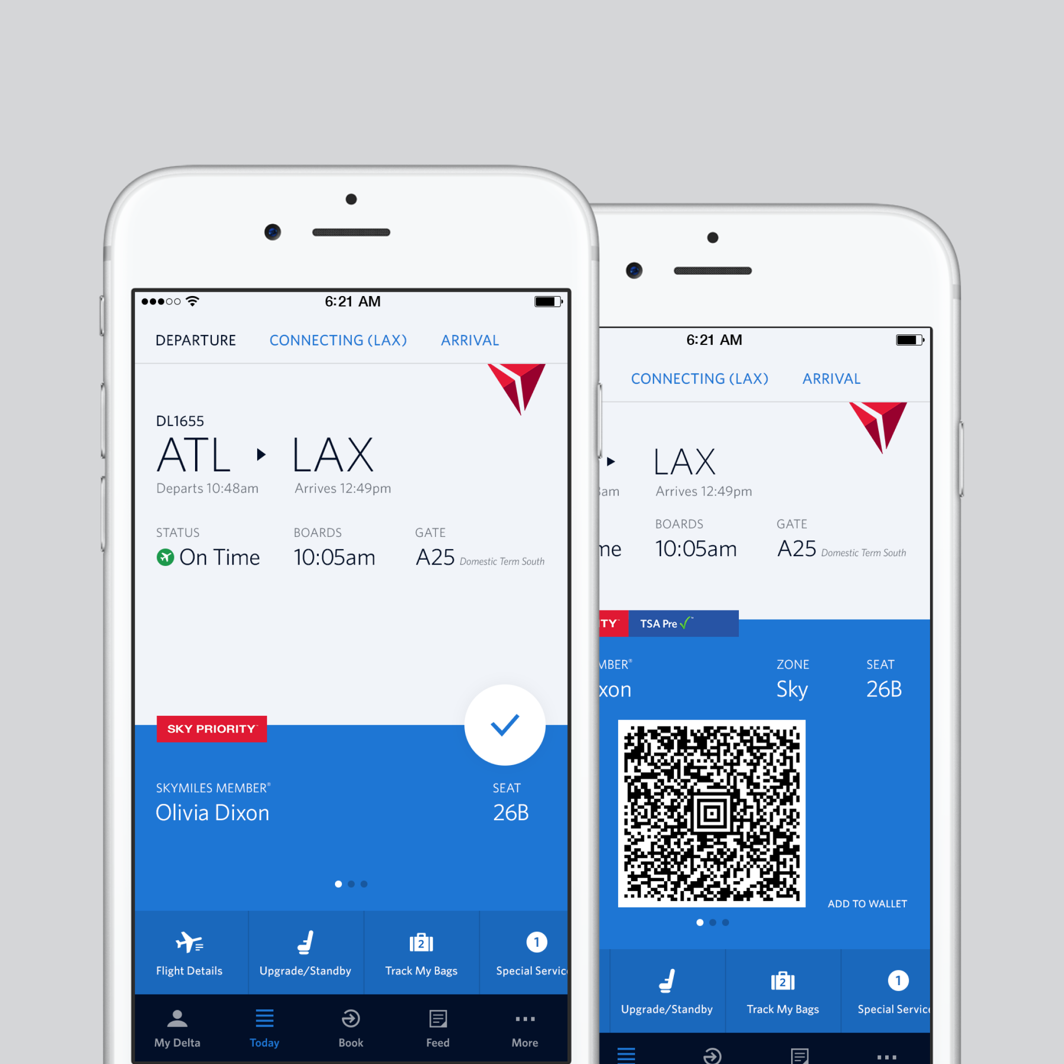 Fly Delta App  /  Today Mode