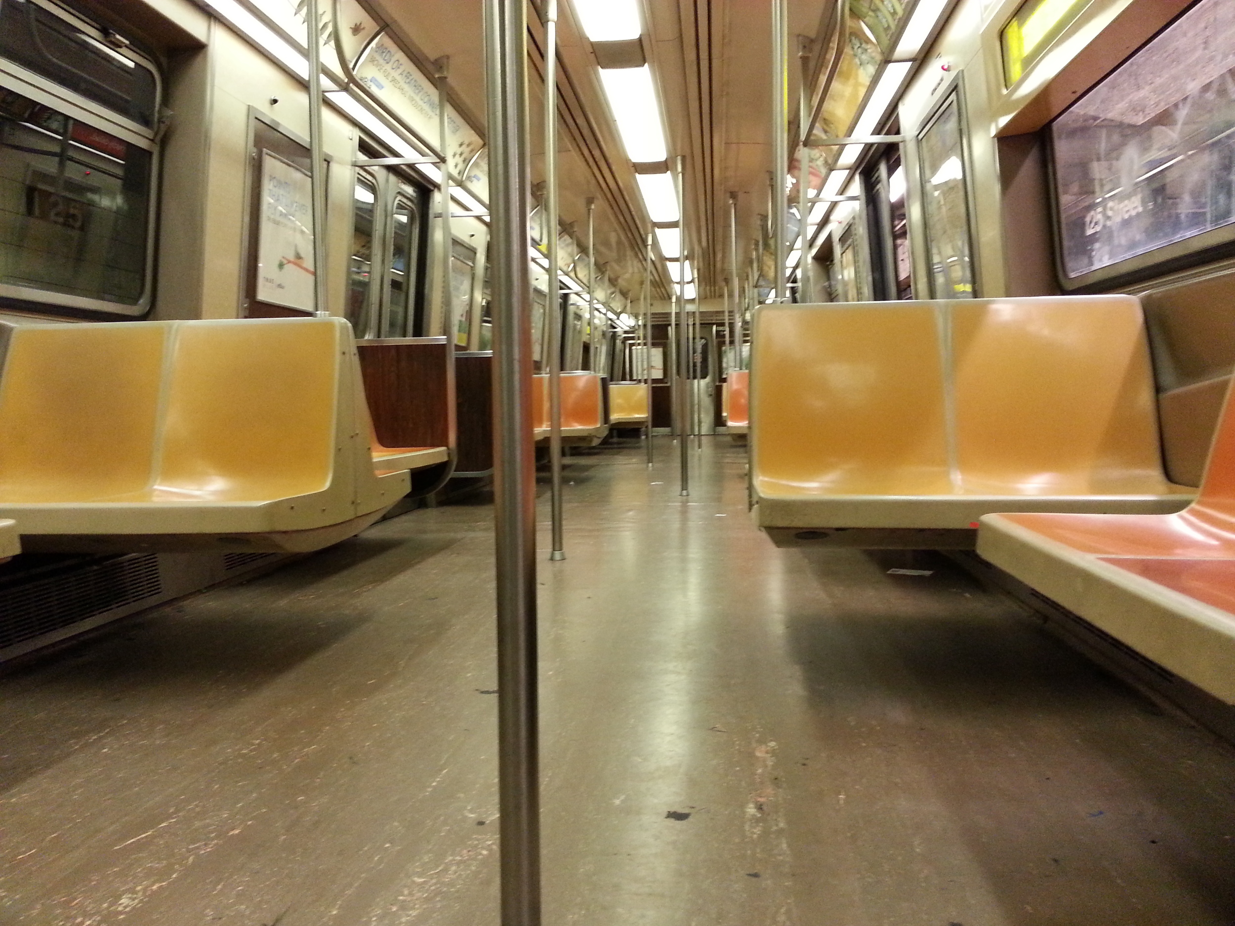 The crowded train, as I imagine it, from a James-eye-view