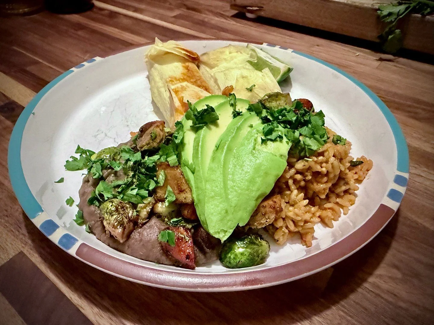 This week&rsquo;s meal prep testing focused on balance, comfort, and how well flavors hold up after reheating.

House-made tamales prepared two ways, served with Spanish rice, duck fat refried black beans, roasted vegetables, fresh avocado, cotija, a
