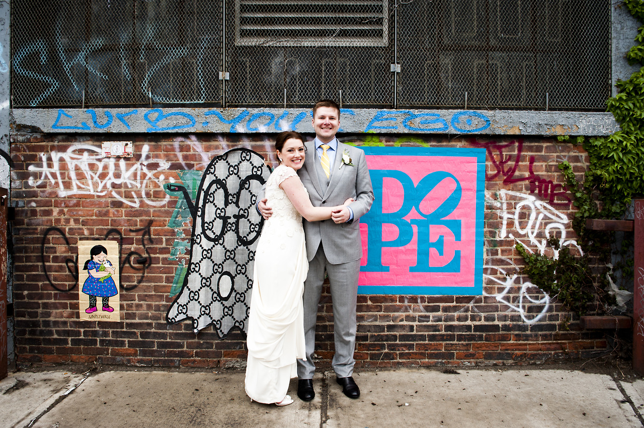  Newlywed couple in Williamsburg, Brooklyn  2015   