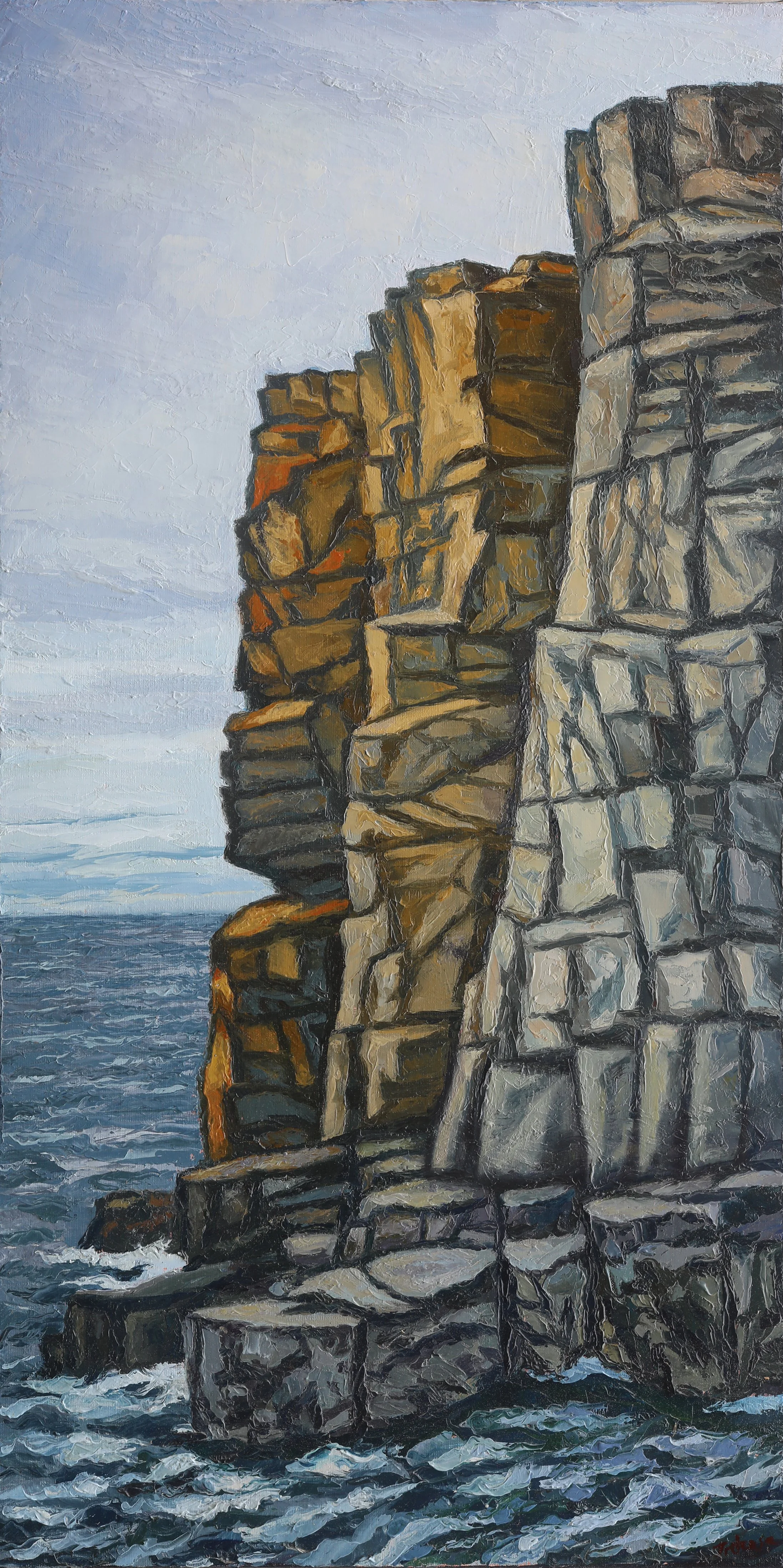 Otter Cliffs, 18" x 36", oil on linen, $1,500