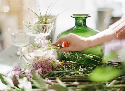 rosemary and lilac are two favorites to incorporate into designs. photo by rochelle cheever.